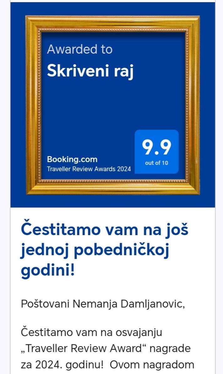 Gasthaus Skriveni Raj Gornji Milanovac Exterior foto